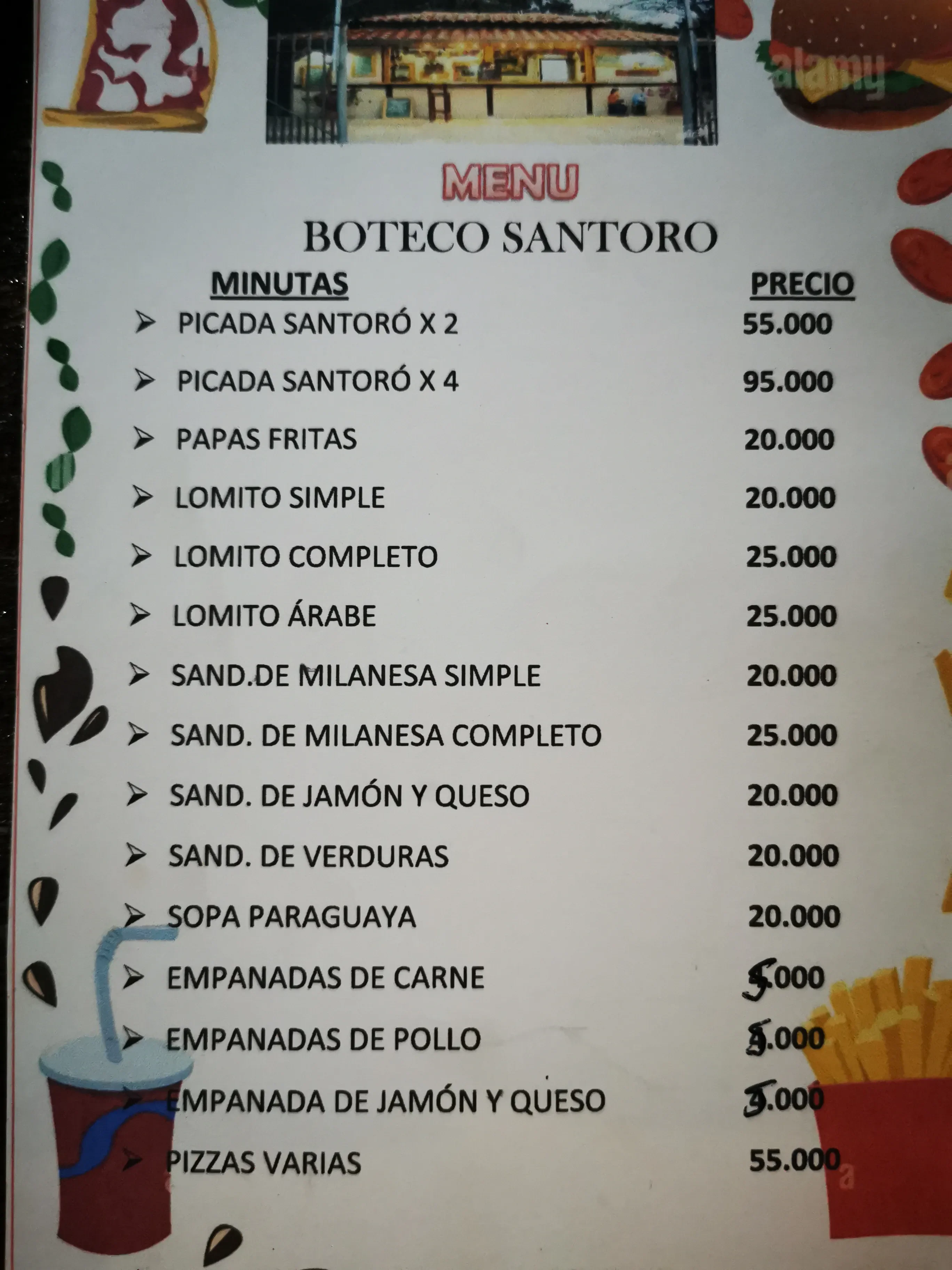 Menú de Boteco Santoro — página 2