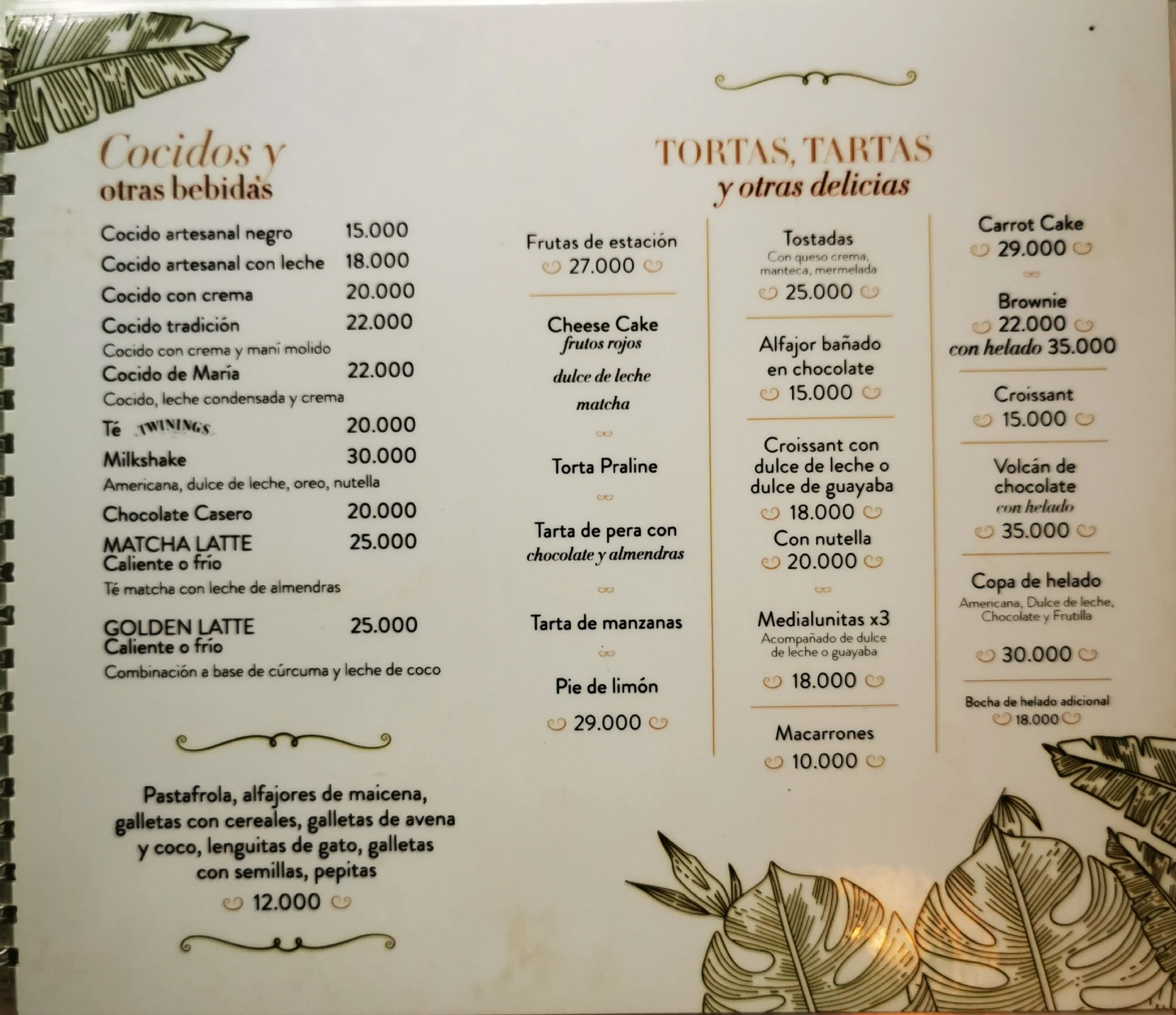 Menú de La Lilia Café — página 3