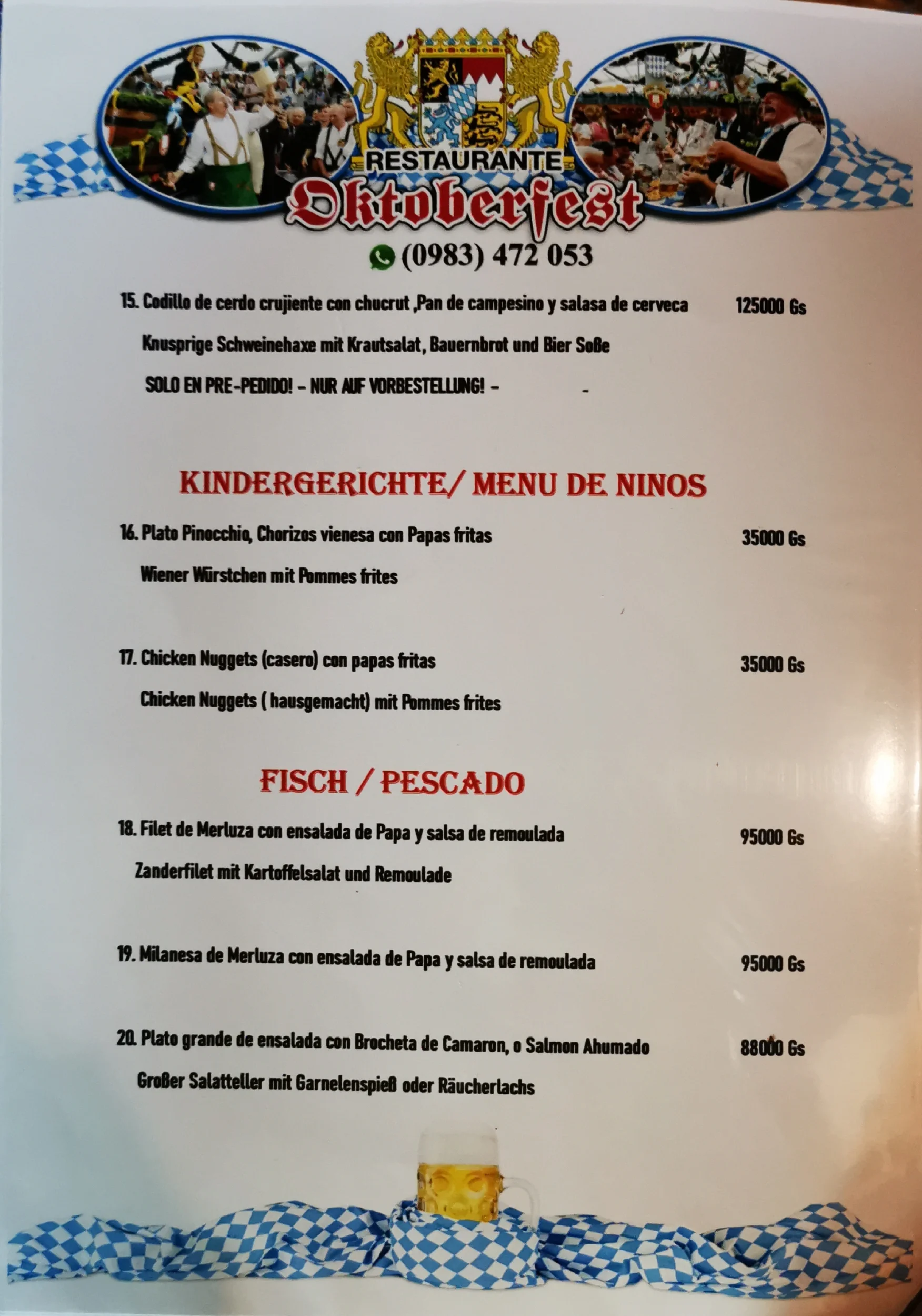 Menú de Restaurante Oktoberfest — página 4